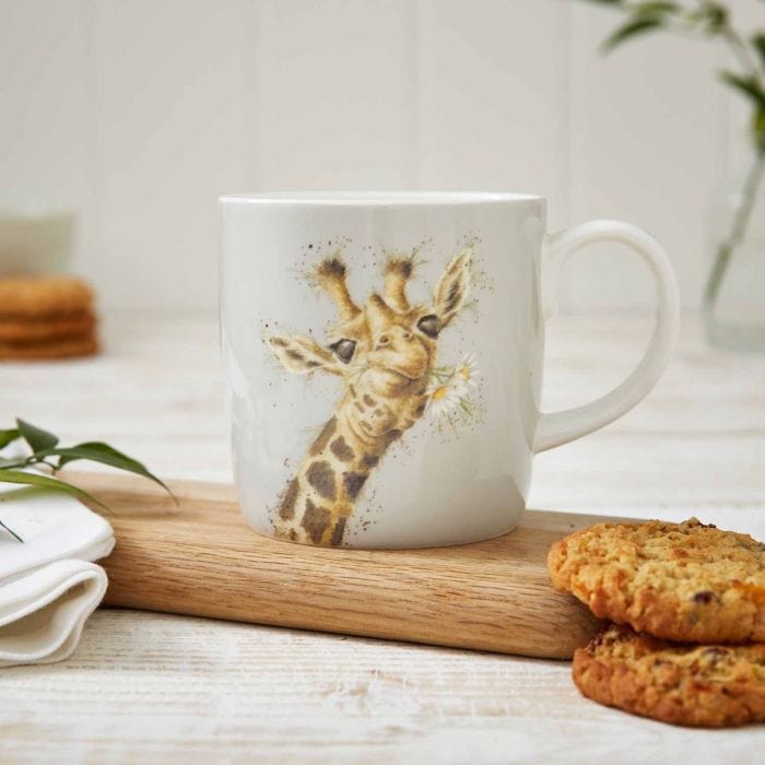 Wrendale Designs Mugs & Drinkware 'Flowers' Giraffe Design Mug