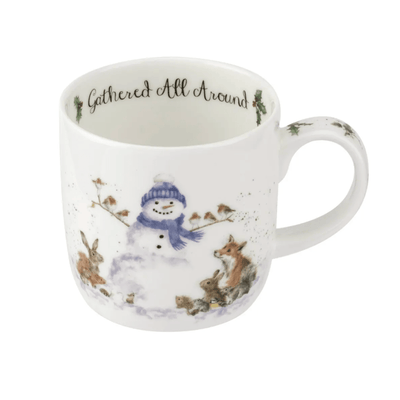 Wrendale Designs Mugs & Drinkware Gathered All Around Snowman Christmas Mug