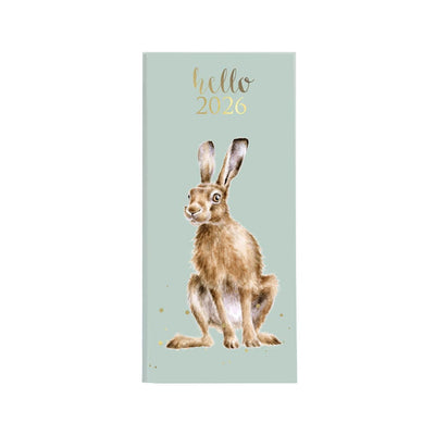 Wrendale Designs DIARY Hare Design Slimline 2026 Diary