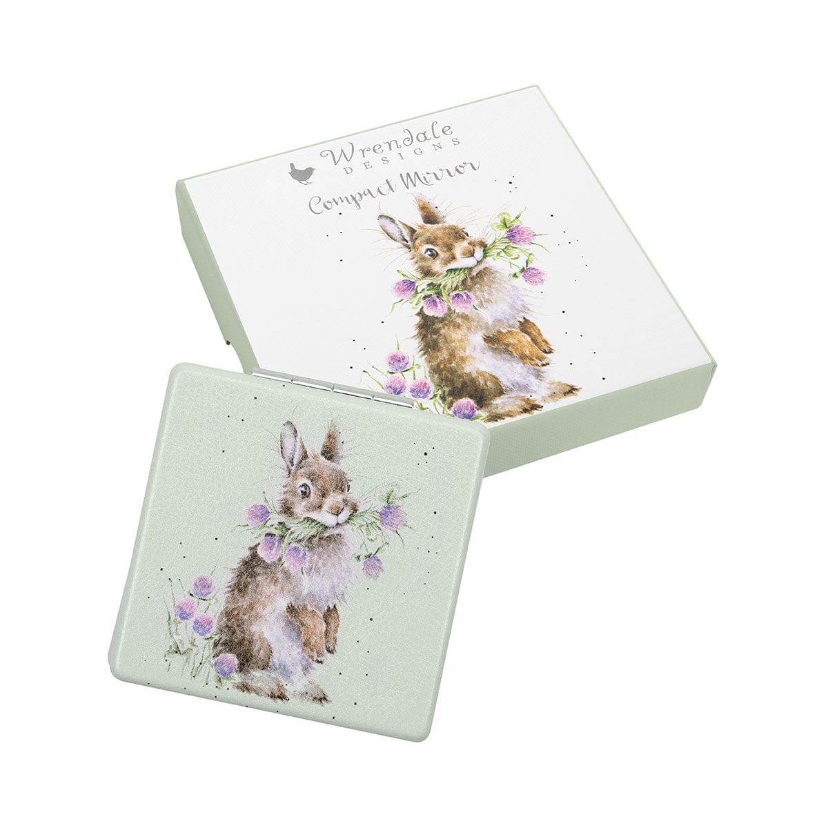 Wrendale Designs Compact Mirrors 'Head Clover Heels' Rabbit Compact Mirror
