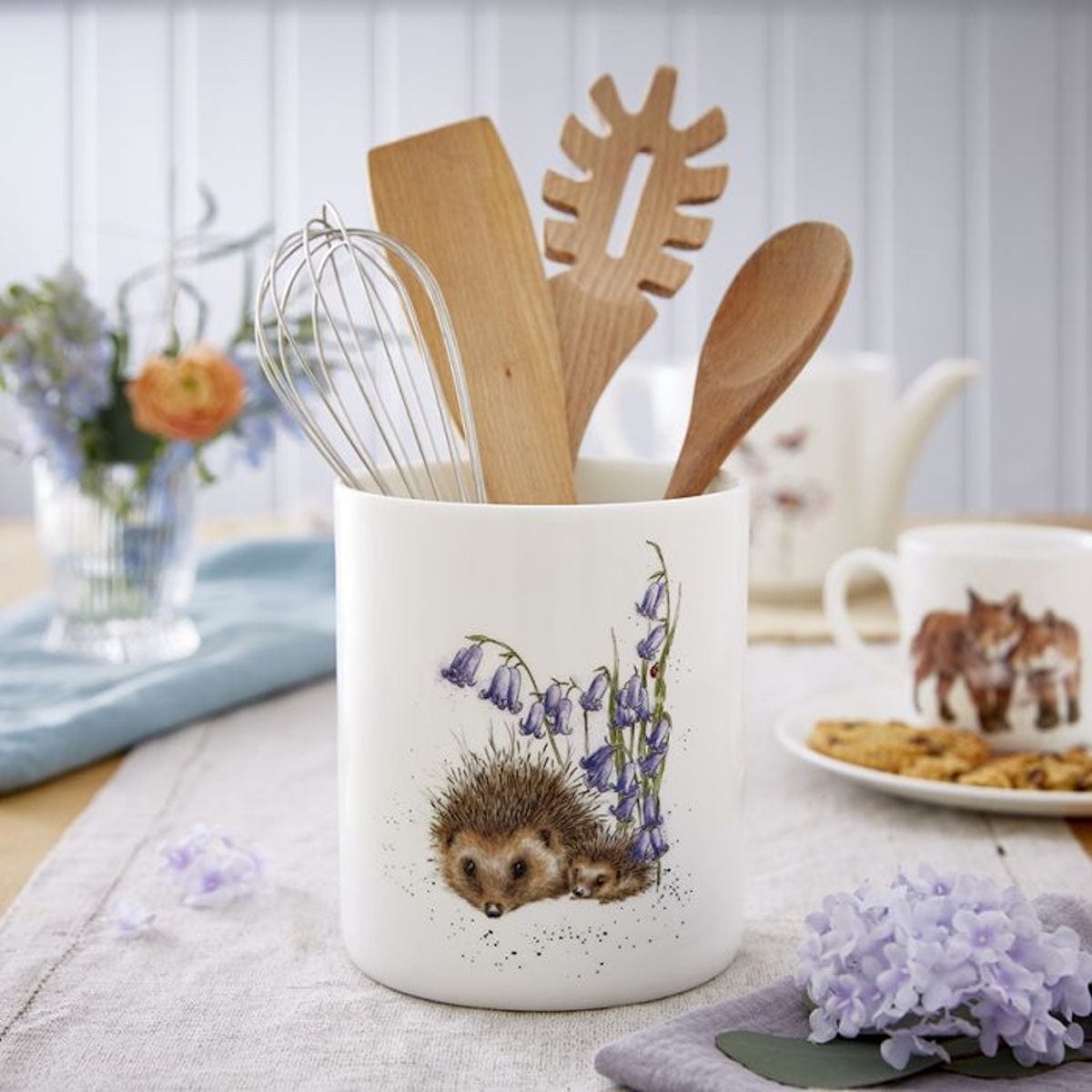 Wrendale Designs Home accessories Hedgehogs and Bluebells Utensil Holder
