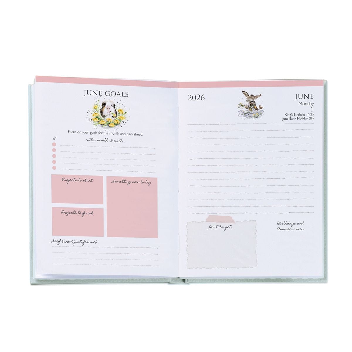 Wrendale Designs DIARY Hello 2026 Desk Diary