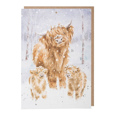 Wrendale Designs Advent Calendar A Highland Christmas Illustrated Animal Design Advent Calendar Cards