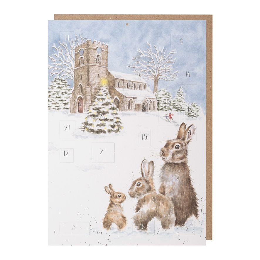 Wrendale Designs Advent Calendar Silent night Illustrated Animal Design Advent Calendar Cards