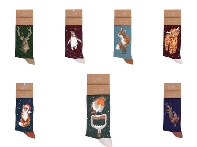 Wrendale Designs Socks Illustrated Animal Socks For Men - Choice of Design