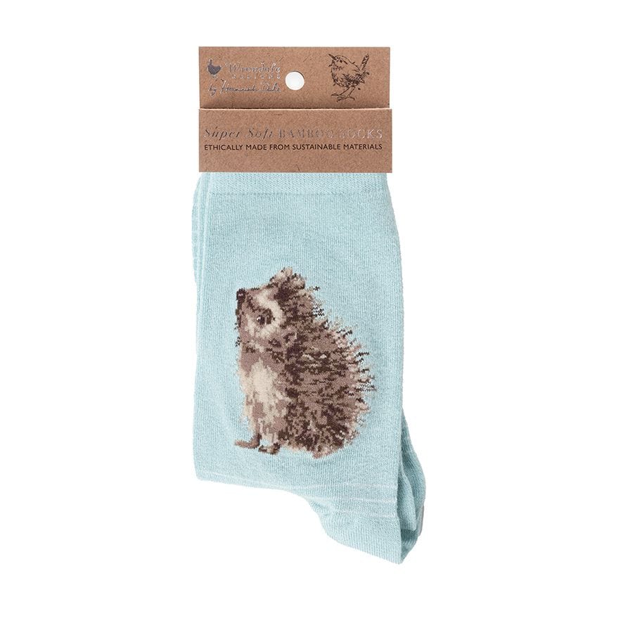 Wrendale Designs Socks Hedgehog Illustrated Animal Socks For Women - Choice of Design