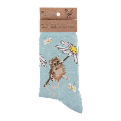 Wrendale Designs Socks Mouse Illustrated Animal Socks For Women - Choice of Design