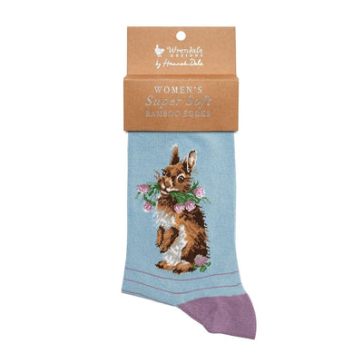 Wrendale Designs Socks Rabbit Illustrated Animal Socks For Women - Choice of Design