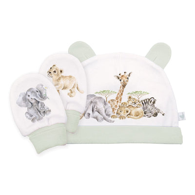 Little Savannah Hat and Mitten Gift Set