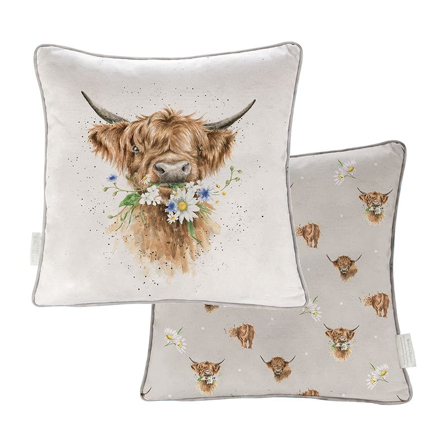 Wrendale Designs Cushions Luxury Highland Cow Cushion