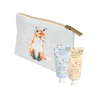 Wrendale Designs Beauty Accessories Meadow ( Blue ) Mini Hand Cream Gift Pouch - Choice of Design