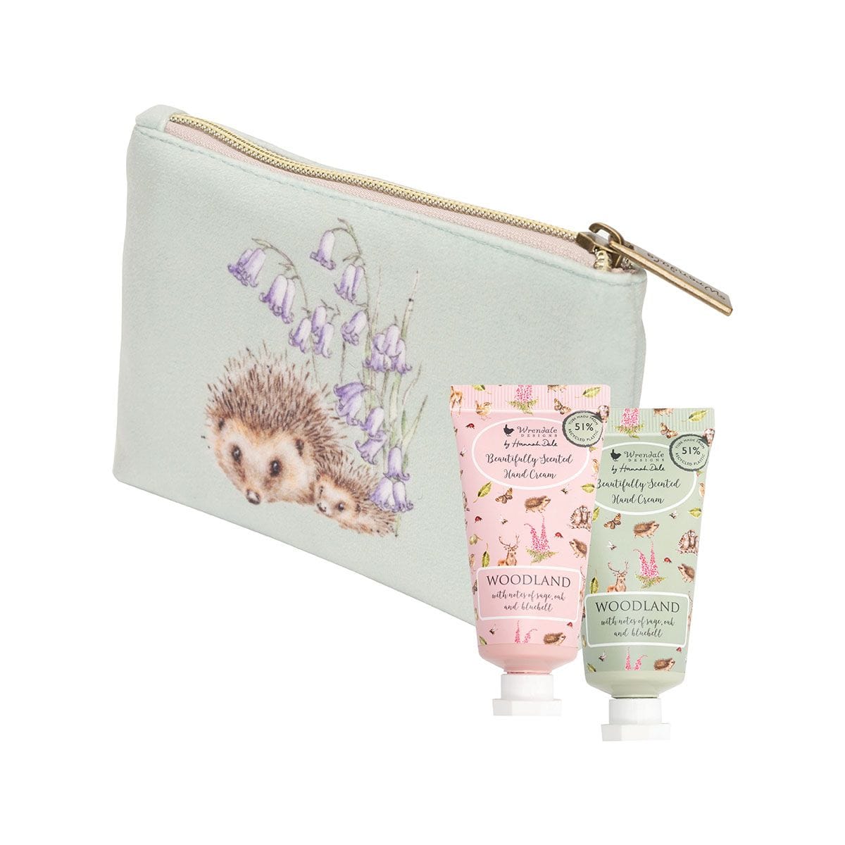Wrendale Designs Beauty Accessories Woodland ( Green ) Mini Hand Cream Gift Pouch - Choice of Design