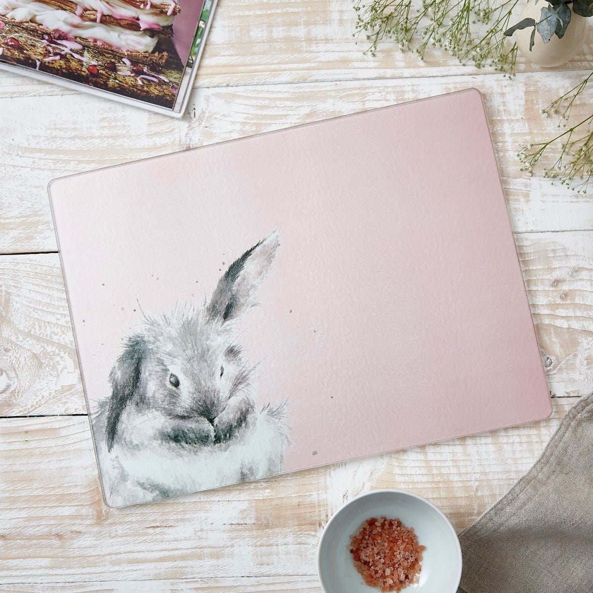 Wrendale Designs Kitchen Accessories Pimpernel Rabbit Design Glass Worktop Saver