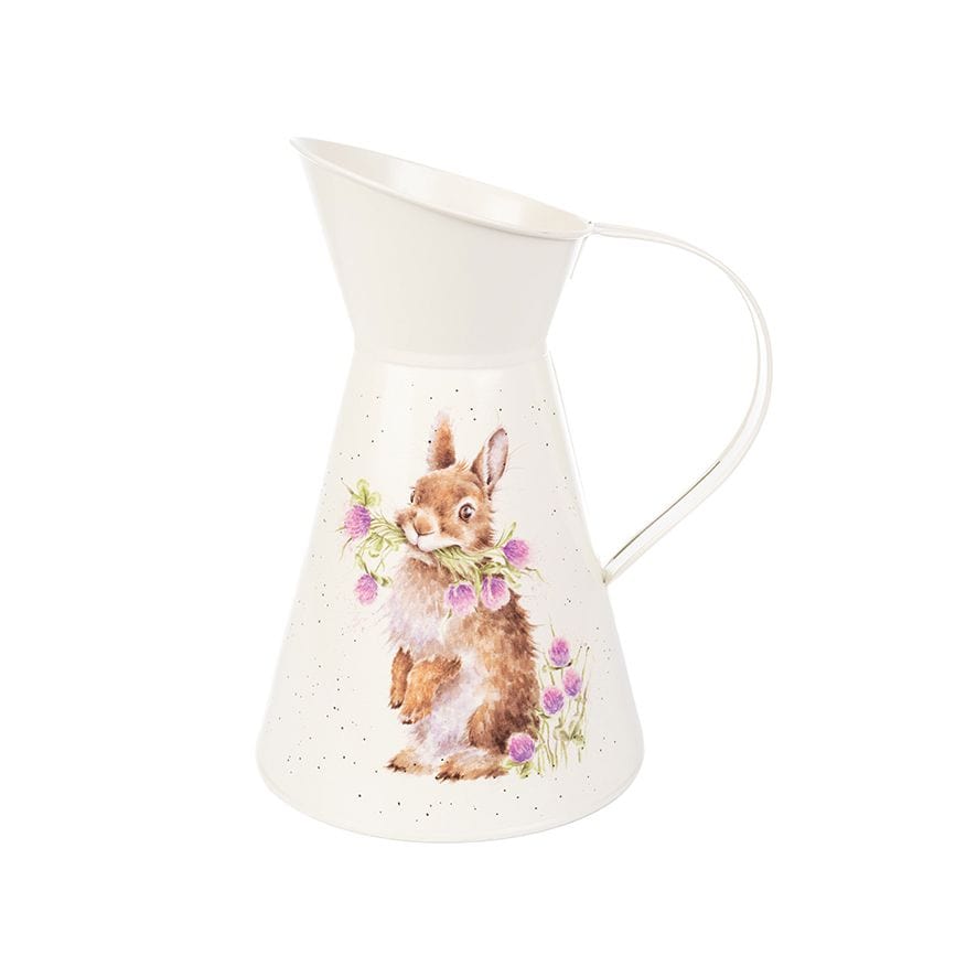 Rabbit and Floral Flower Jug