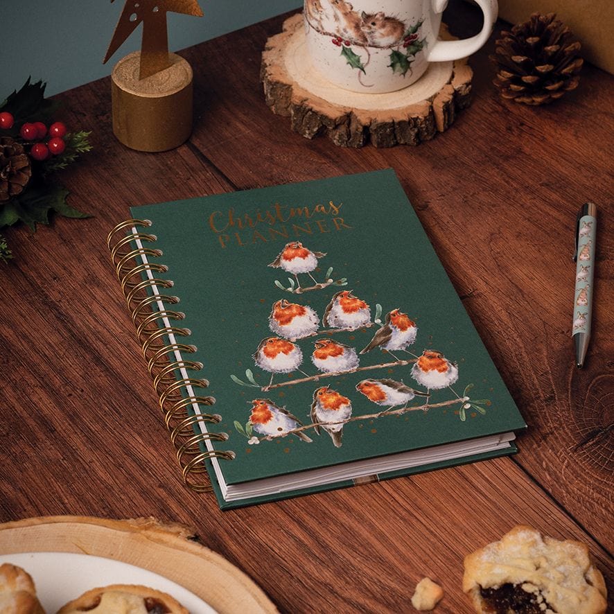 Wrendale Designs Diaries Robin Design Sectioned Christmas Planner