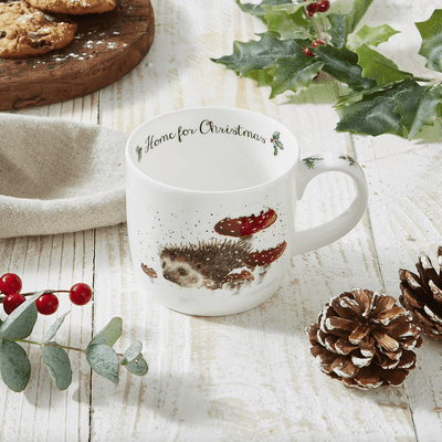Wrendale Designs Mugs & Drinkware Royal Worcester Christmas Hedgehog Mug