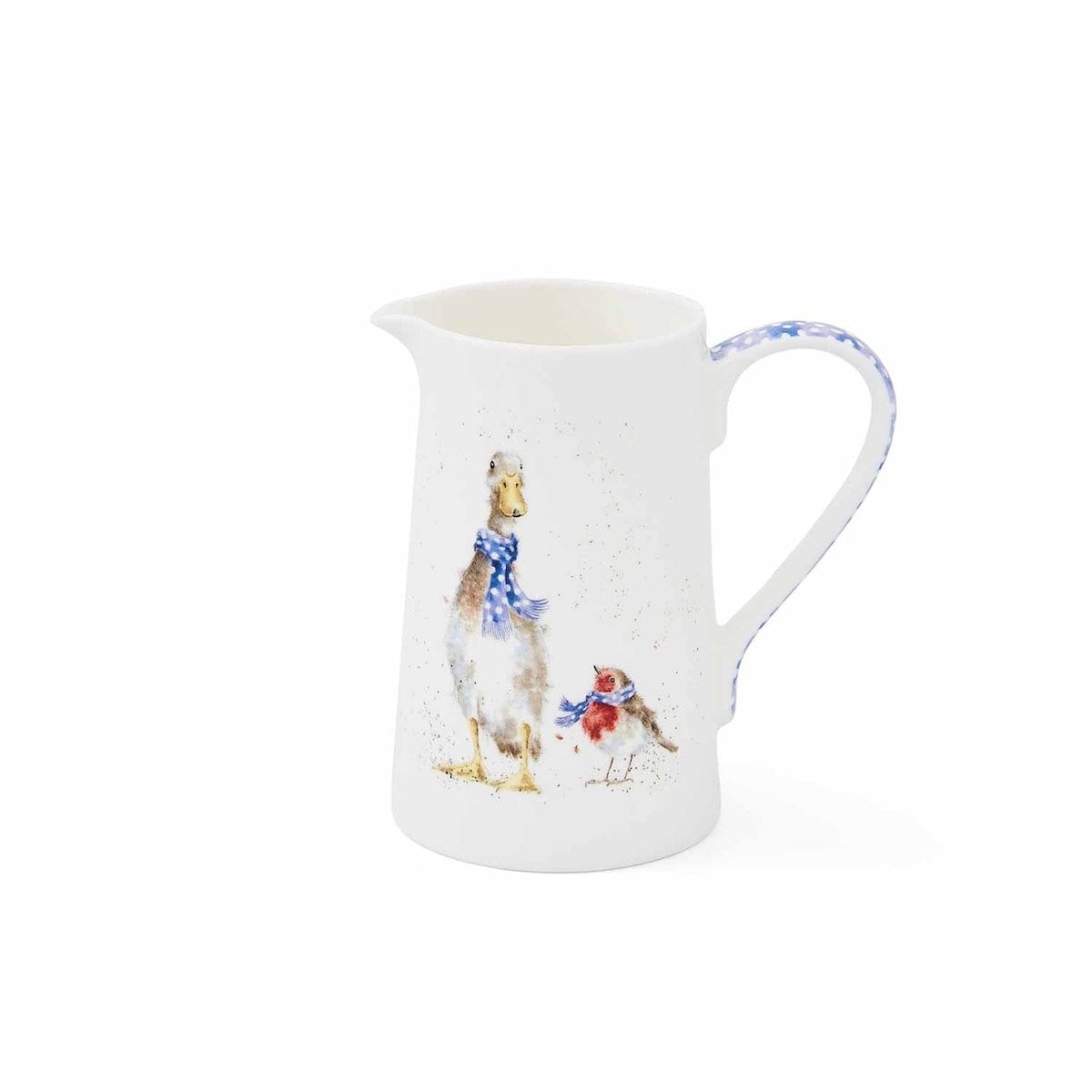 Royal Worcester Duck & Robin Bone China Christmas Jug