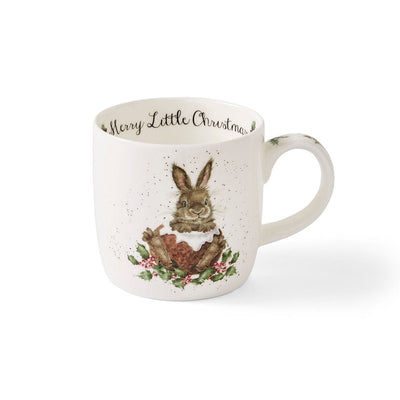 Wrendale Designs Mugs & Drinkware Royal Worcester Merry Little Christmas Rabbit Mug