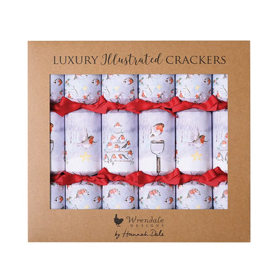 Wrendale Designs Calendars Seasons Tweeting's Set of 6 Robin Christmas Crackers