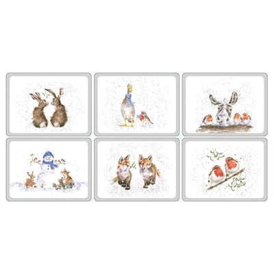 Wrendale Designs Coasters & Placemats Set of 6 Christmas Placemats