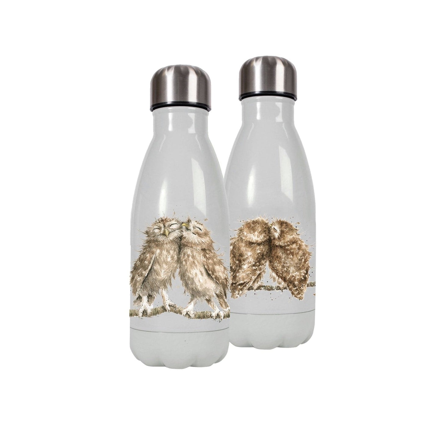 Wrendale Designs Water bottle Owl Small Animal Illustrated Water Bottles