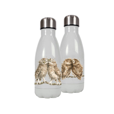 Wrendale Designs Water bottle Owl Small Animal Illustrated Water Bottles
