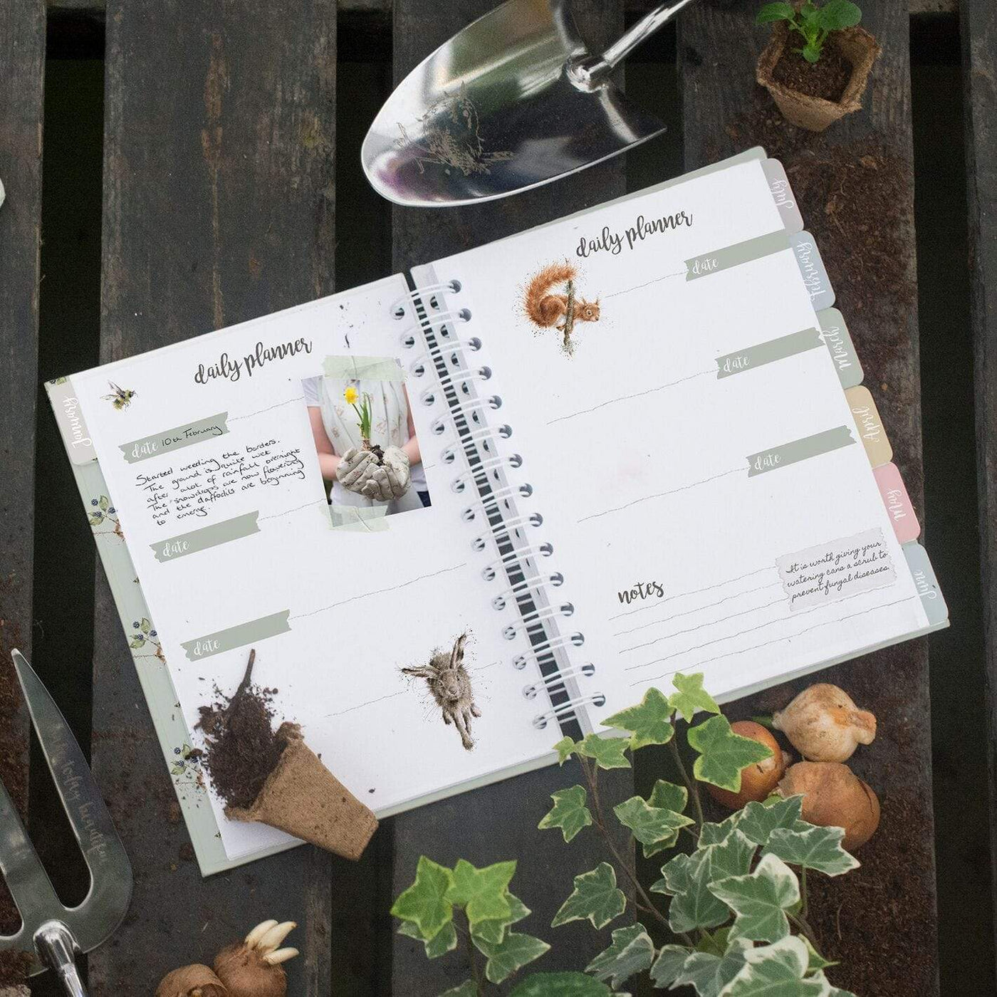 Wrendale Designs Journals Spiral Bound Gardening Journal
