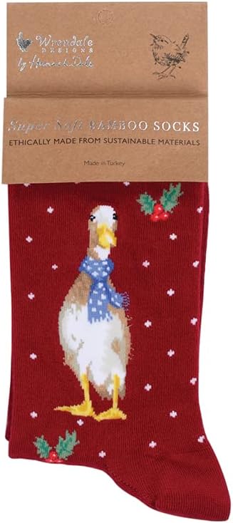 Wrendale Designs Socks Christmas Duck Super Soft Bamboo Socks - Choice of Design