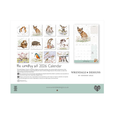 Wrendale Designs Calendars The Country Set 2026 Calendar