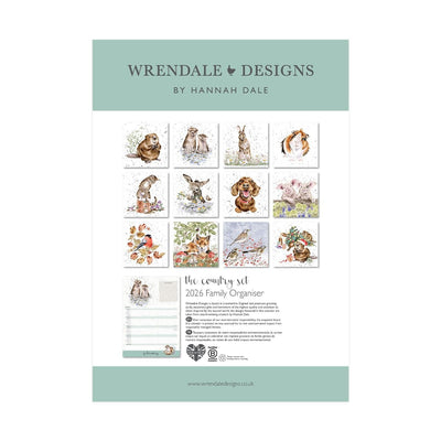 Wrendale Designs Calendars The Country Set 2026 Family Calendar