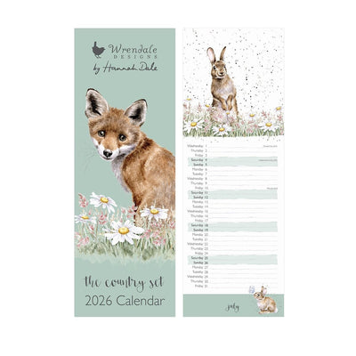 Wrendale Designs Calendars The Country Set 2026 Slimline Calendar