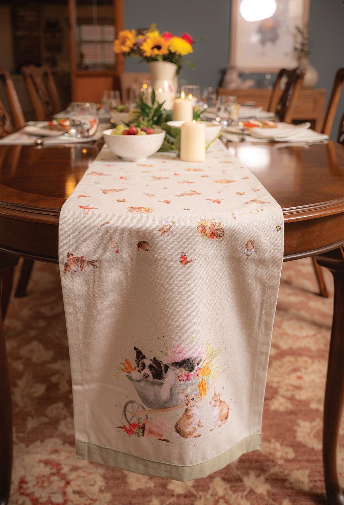 Wrendale Designs Dining Table Accessories Woodland Design Table Runner