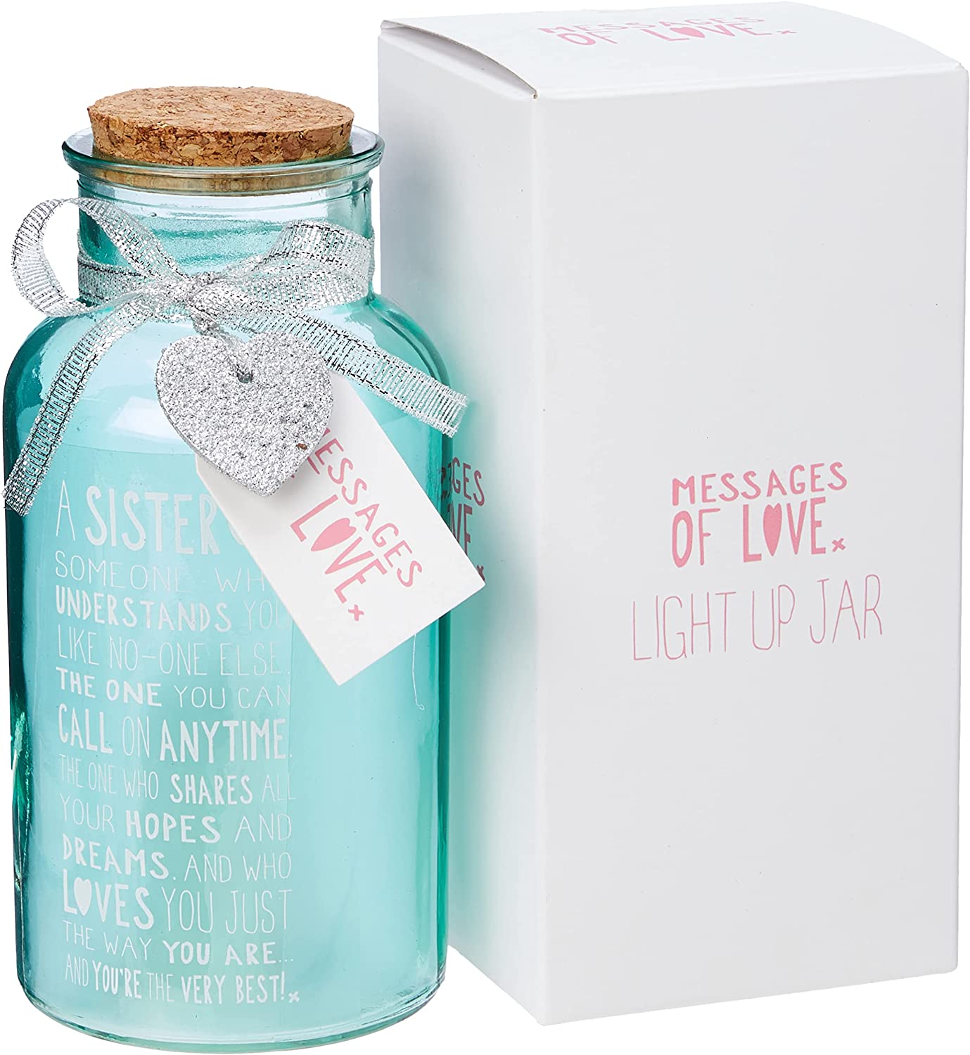 Xpressions Novelty Gifts Sister Message Light Up Jar