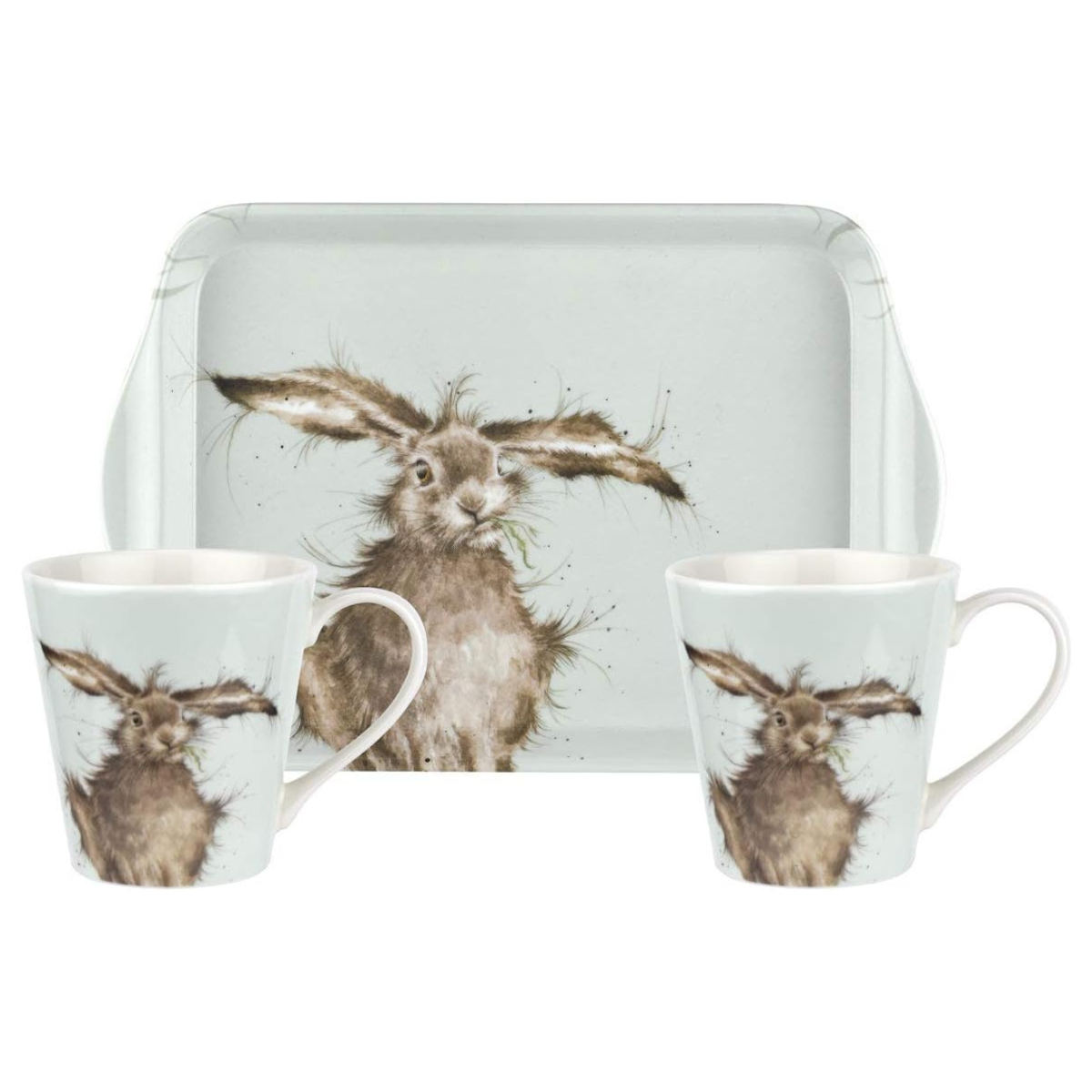 Hare Design Mug and Tray Gift Set
