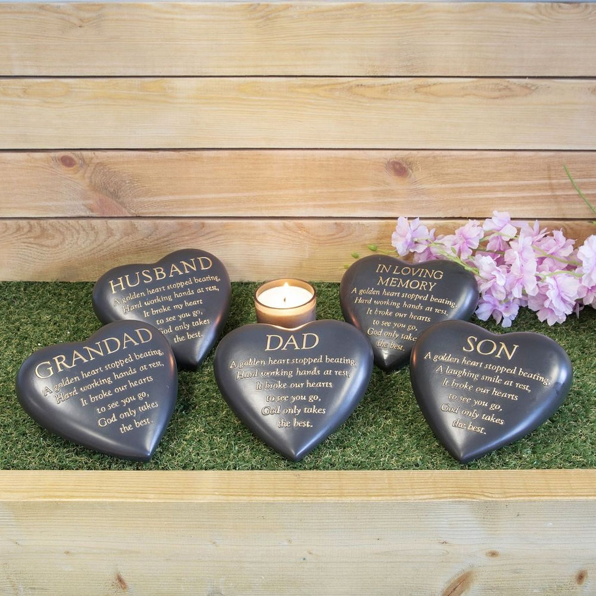 Dad Graveside Heart Plaque