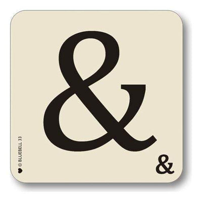 Bluebell 33 Coasters & Placemats & Ampersand Alphabet Placemats Table Decoration