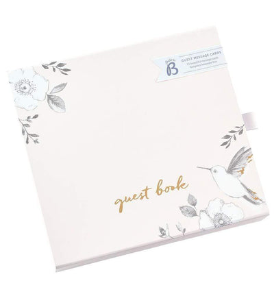 BusyB Guest Books Wedding Guest Message Cards with Keepsake Box