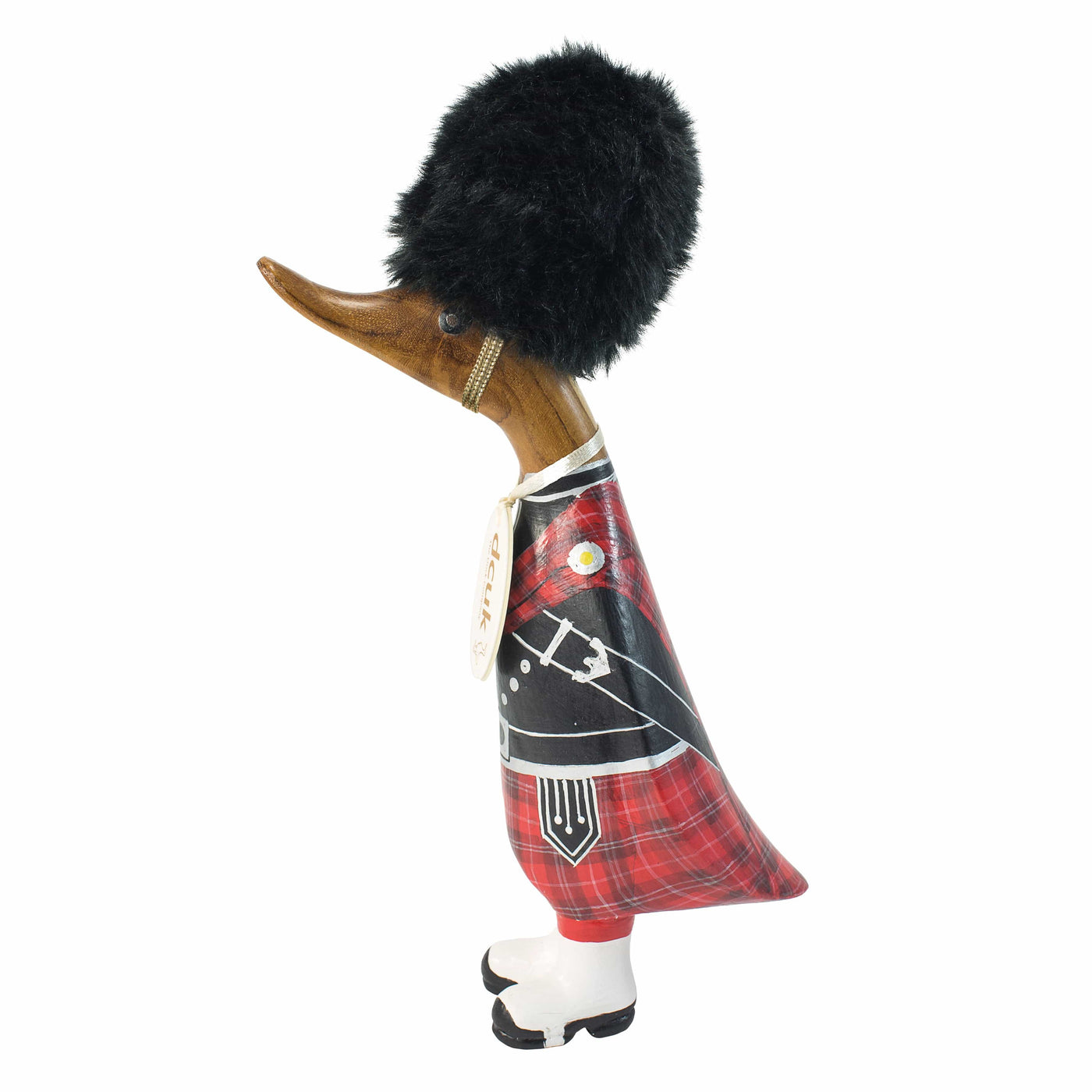DCUK Ornaments Natural Wooden Scottish Guard Duckling