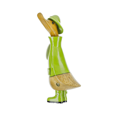 DCUK Ornaments Raincoat Natural Wooden Ducky