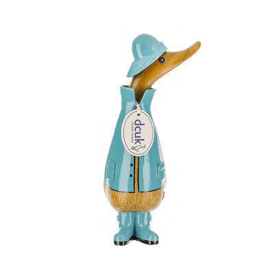 DCUK Ornaments Raincoat Natural Wooden Ducky