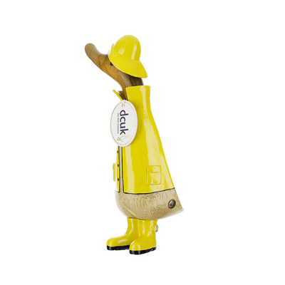 DCUK Ornaments Raincoat Natural Wooden Ducky