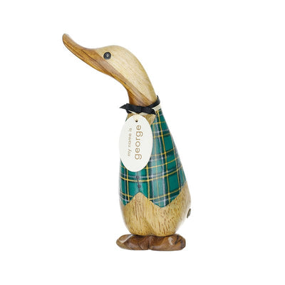 DCUK Ornaments Tartan Waistcoat Wooden Duckling