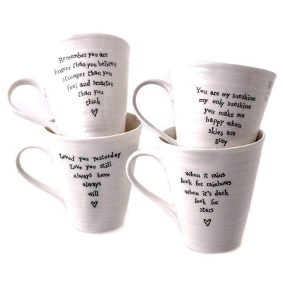 East of India Mugs & Drinkware Remember You Are Braver Than You Believe Porcelain Mug