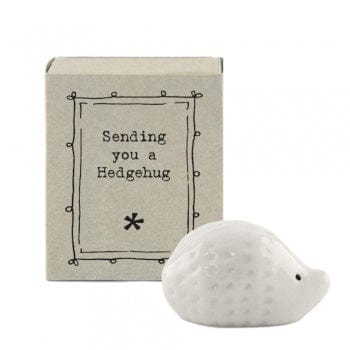 East of India Ornaments 'Sending You A Hedgehug' Porcelain Hedgehog