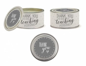 East of India Candles & Diffusers Thank You Teaching Assistant Peppered Pomegranate Candle