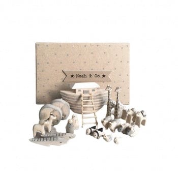 East of India Wooden Mini Noah's Ark Gift Set