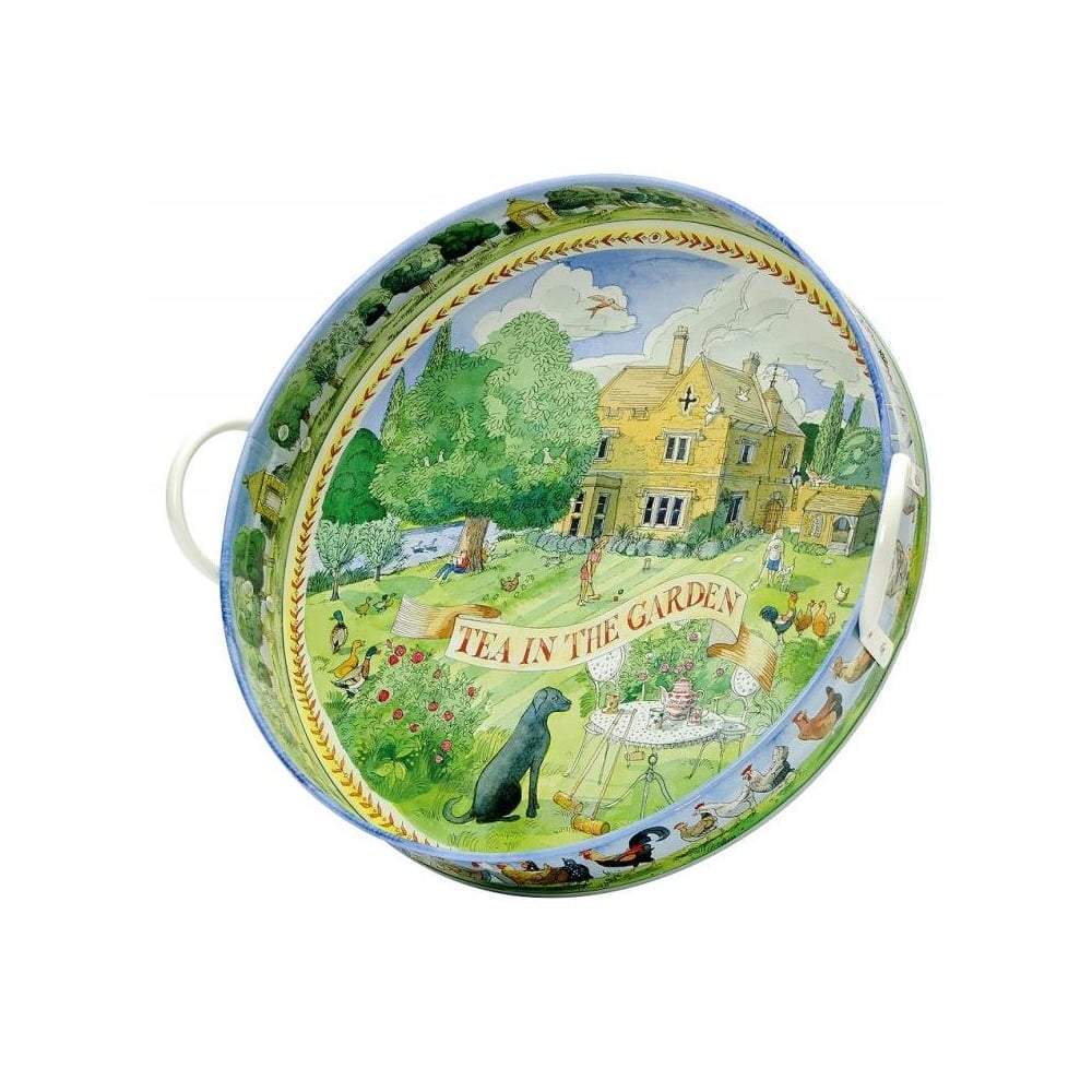 Emma Bridgewater Trays Tea In The Garden Round Tin Tray