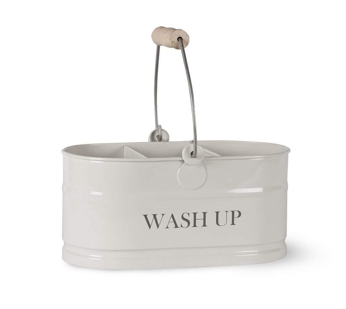 Garden Trading Bathroom Accessories Wash Up Utility Bucket with Wooden Handle