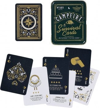 Gentlemen's Hardware Campfire Survival Cards - 52 Illustrated Waterproof Playing Cards