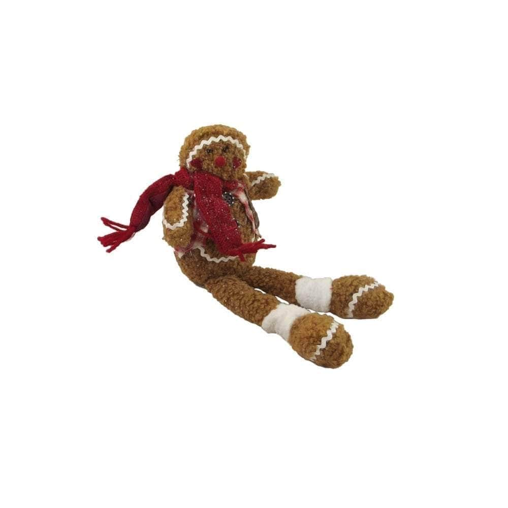 Gisela Graham Christmas Christmas Decorations Weighted Gingerbread Man Mantle Decoration